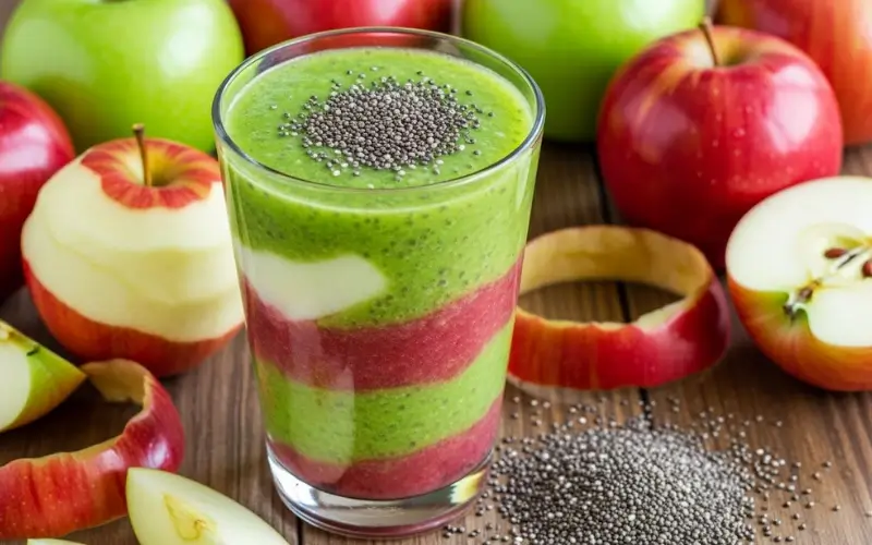 Apple Chia Seeds Smoothie