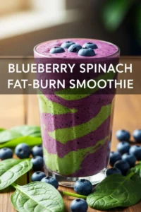 Blueberry Spinach Fat-Burn Smoothie