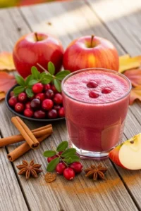 Cranberry Apple Spice Smoothie