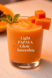 Light Papaya Glow Smoothie