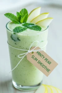 Minty Pear Slim Smoothie