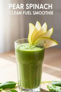 Pear Spinach Clean Fuel Smoothie