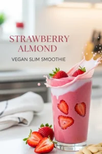 Strawberry Almond Vegan Slim Smoothie
