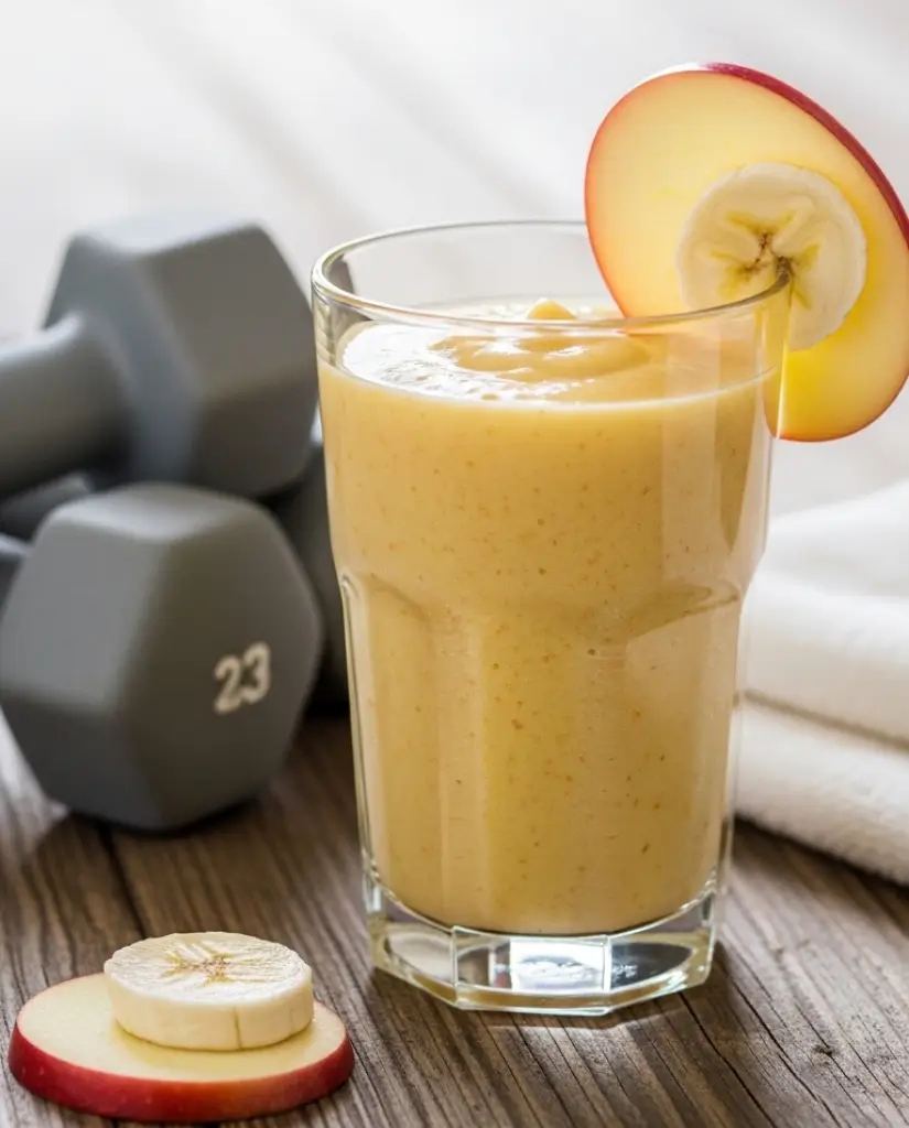 Apple Banana Pre Workout Smoothie