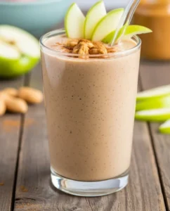 Apple Peanut Butter Protein Smoothie