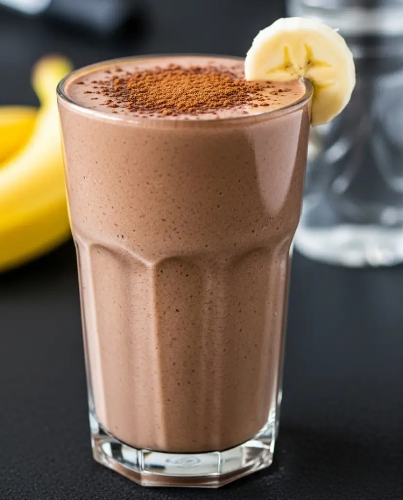 Banana Cocoa Pre Workout Smoothie