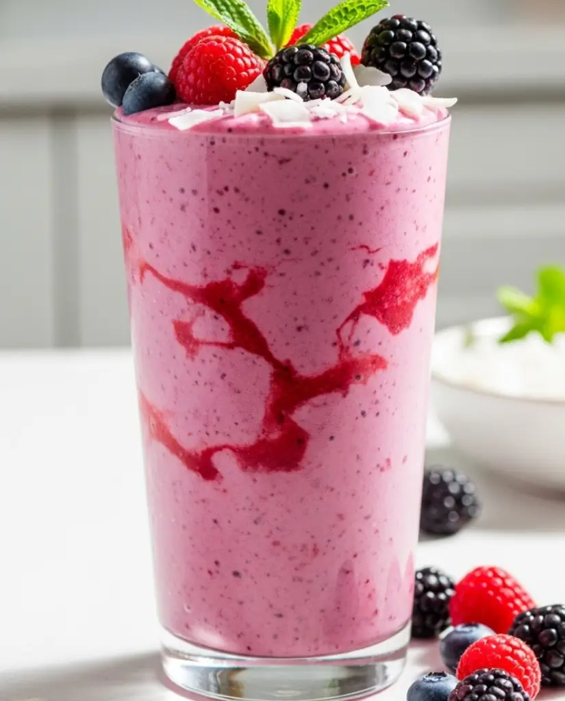 Berry Coconut Keto Smoothie