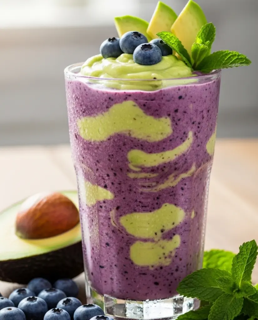 Blueberry Avocado Clear Skin Smoothie