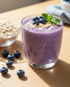 Blueberry Oat Morning Smoothie