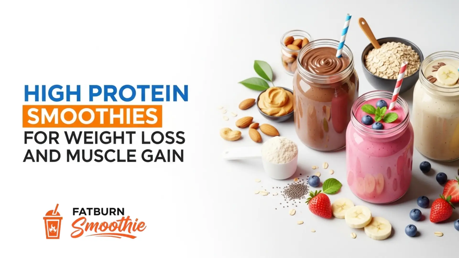 High Protein Smoothies for Weight Loss and Muscle Gain image
