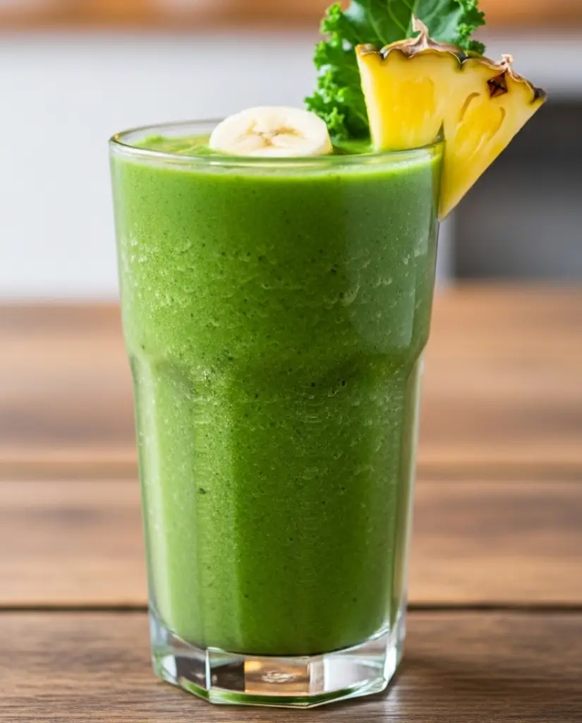 Kale Pineapple Skin Boost Smoothie
