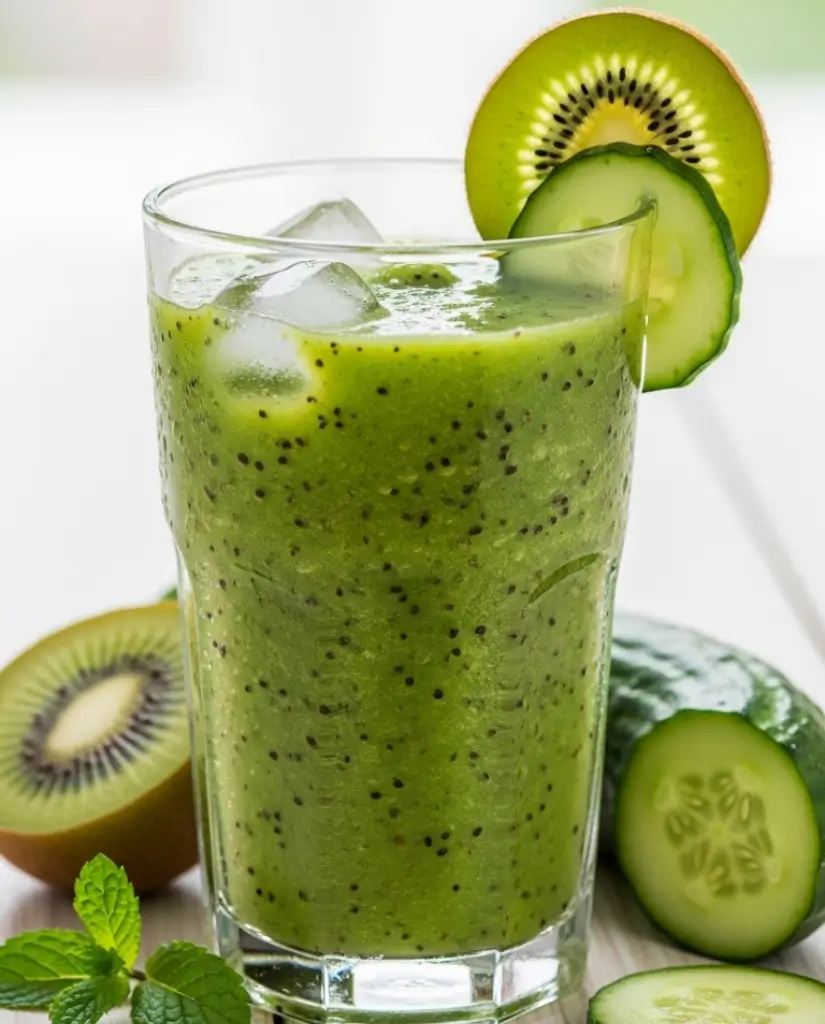 Kiwi Cucumber Refresh Smoothie