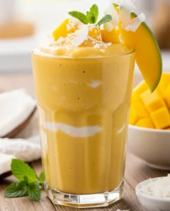 Mango Coconut Protein Smoothie