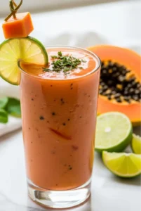 Papaya Lime Digestive Smoothie