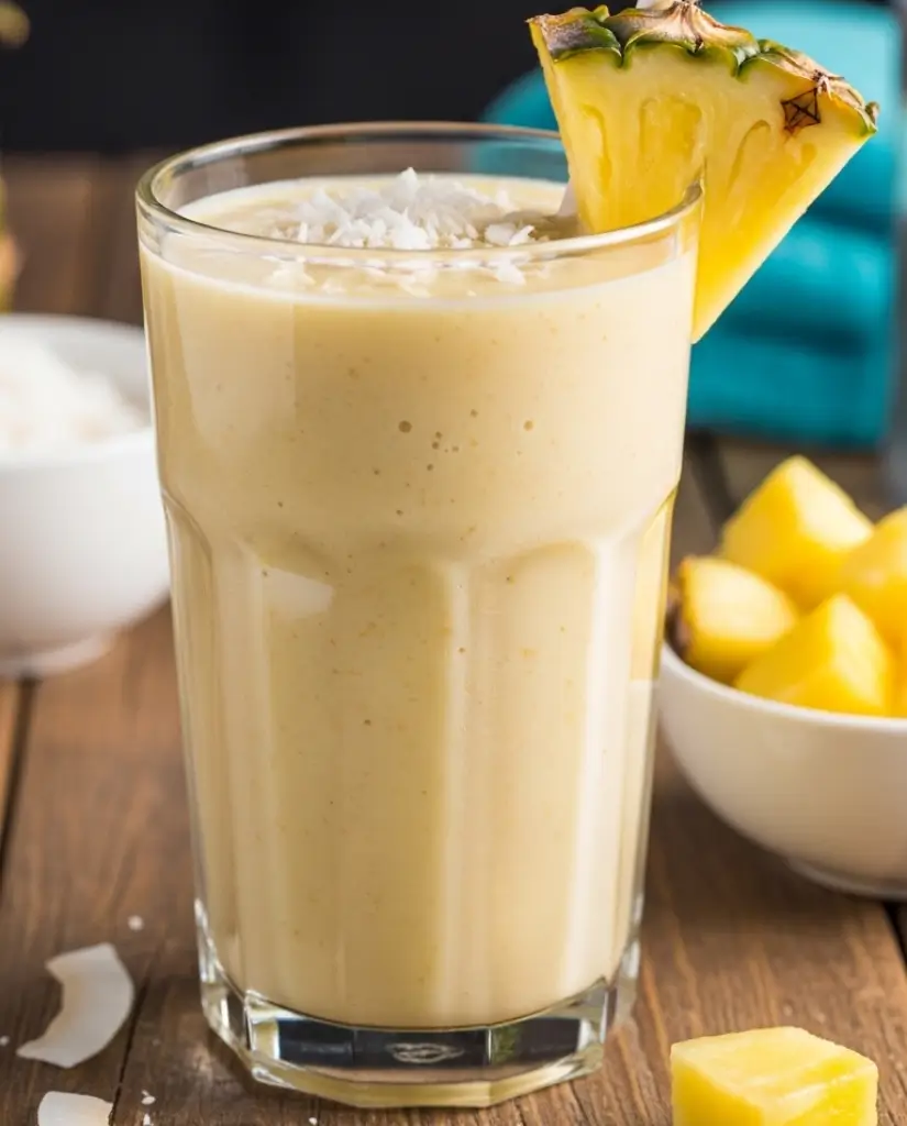 Pineapple Coconut Pre Workout Smoothie