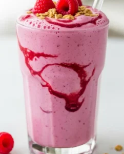 Raspberry Yogurt Protein Smoothie