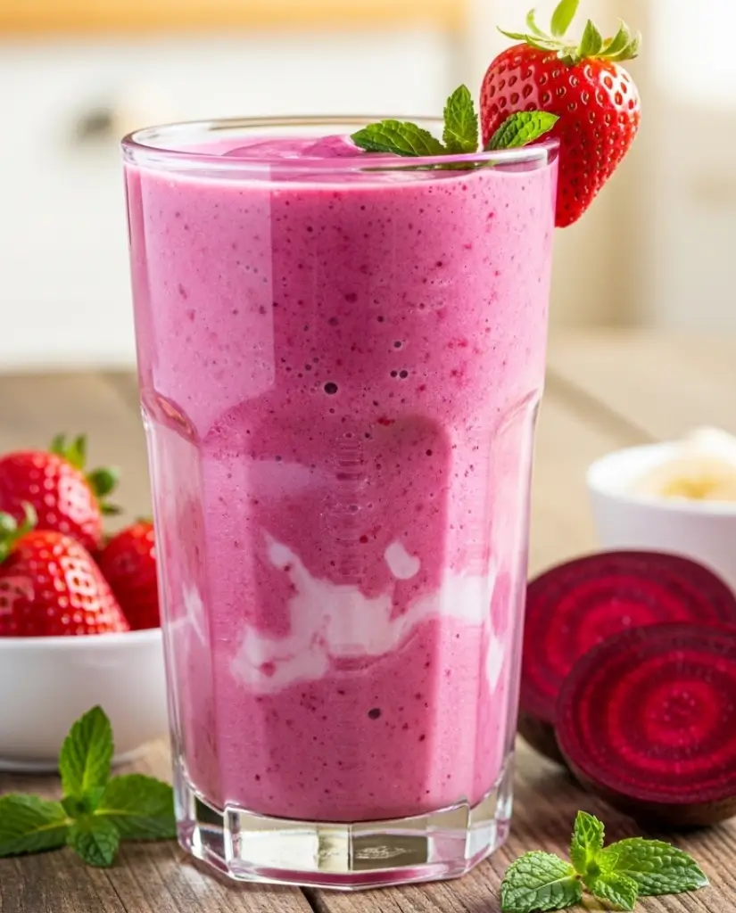 Strawberry Beet Glow Smoothie