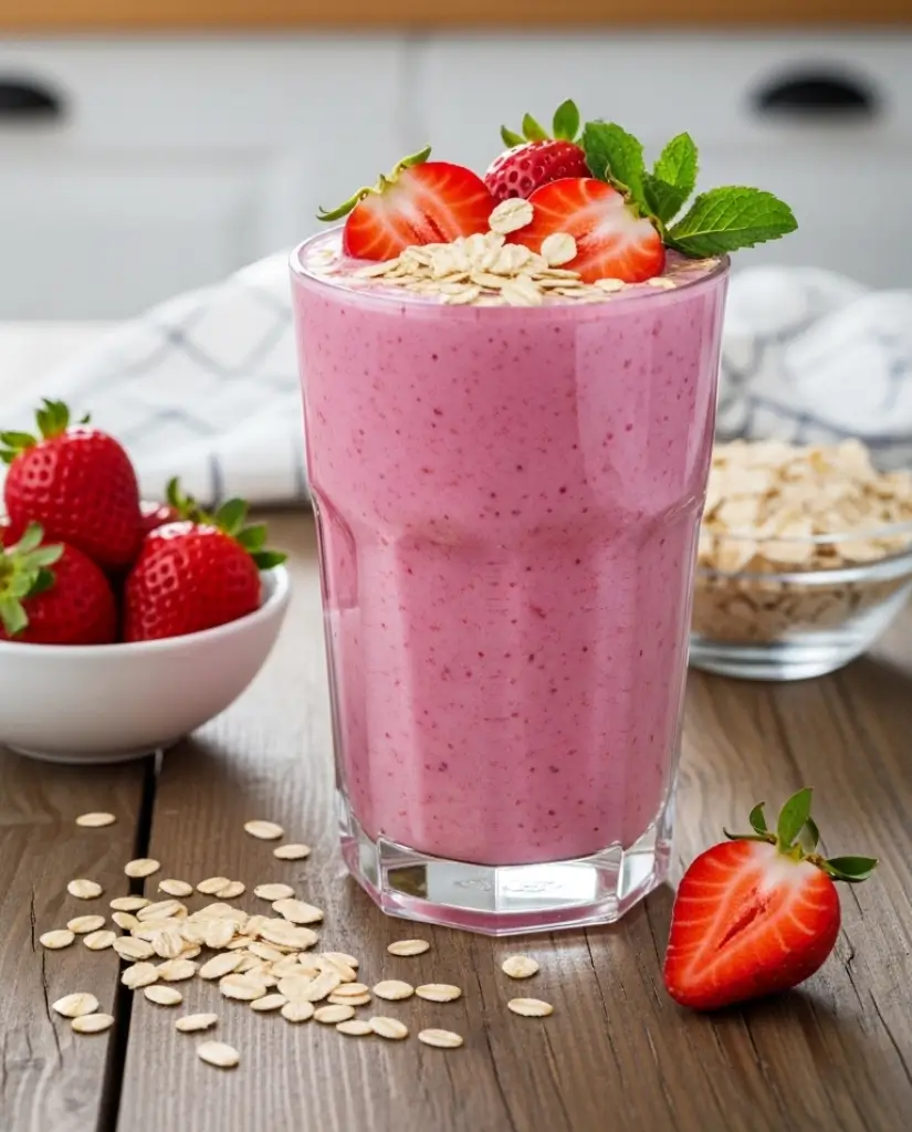 Strawberry Oat Balance Smoothie