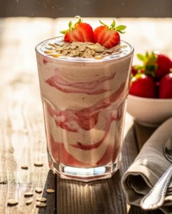 Strawberry Oat Morning Smoothie