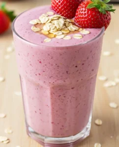 Strawberry Protein Oat Smoothie