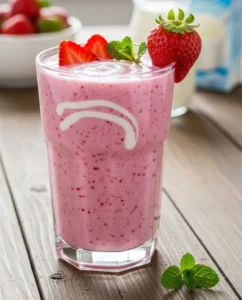 Strawberry Yogurt Morning Smoothie