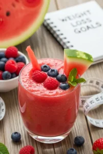 Watermelon Berry Weight Loss Smoothie
