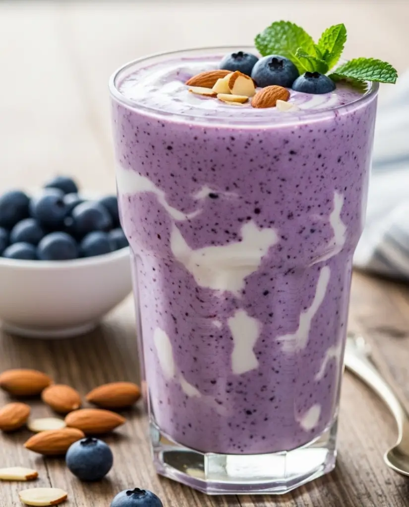 Almond & Blueberry Heart-Healthy Smoothie