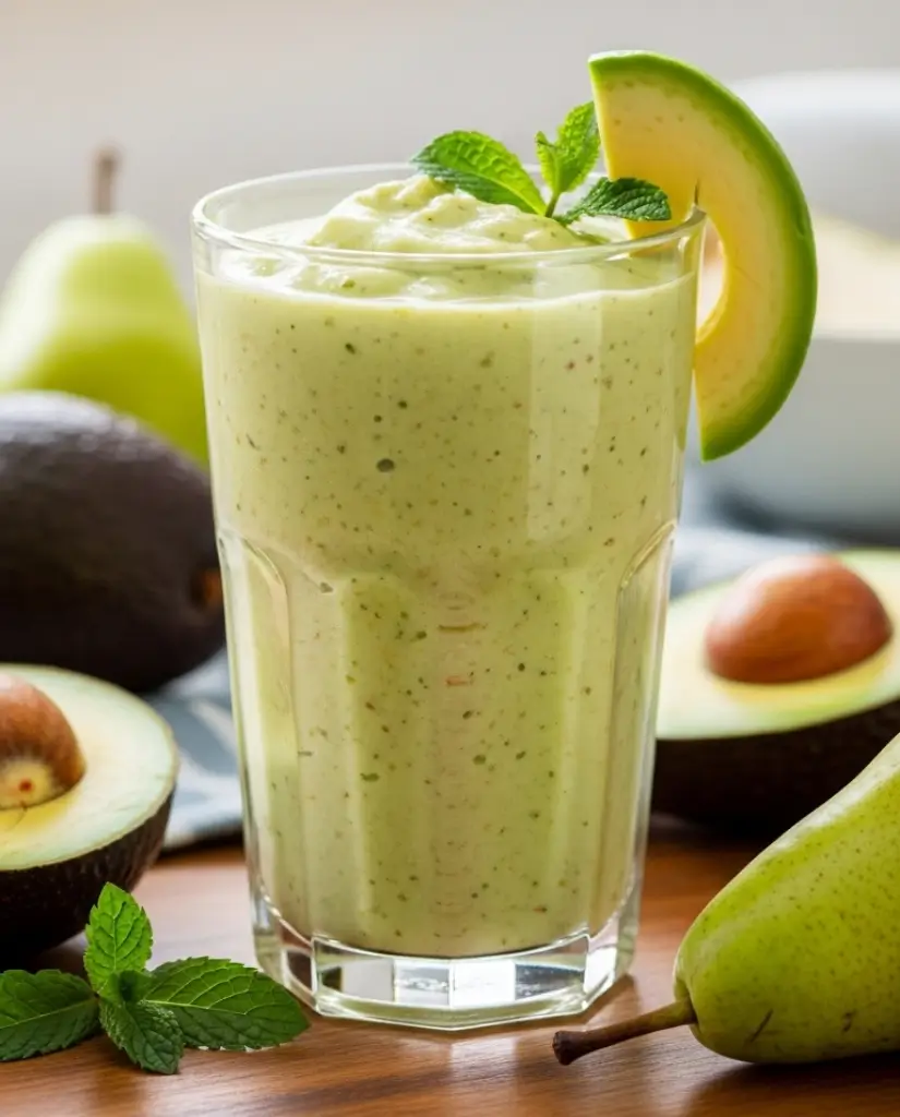 Avocado Pear Fiber Smoothie