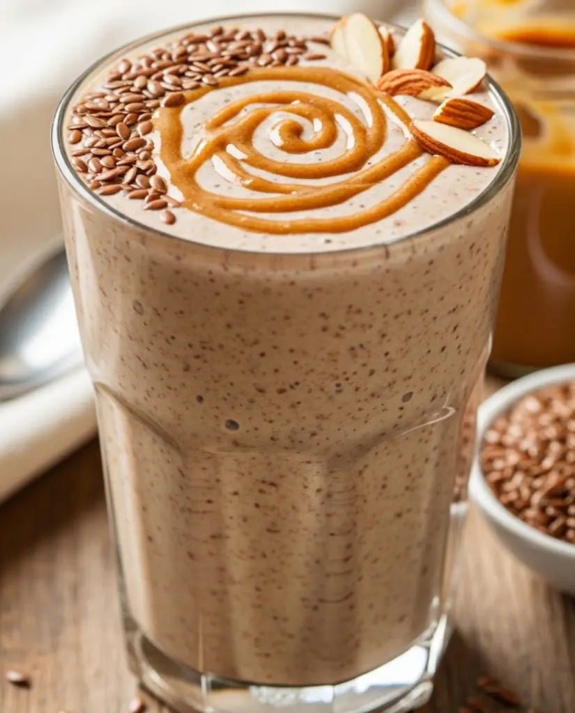 Flaxseed & Almond Butter Cholesterol-Busting Smoothie