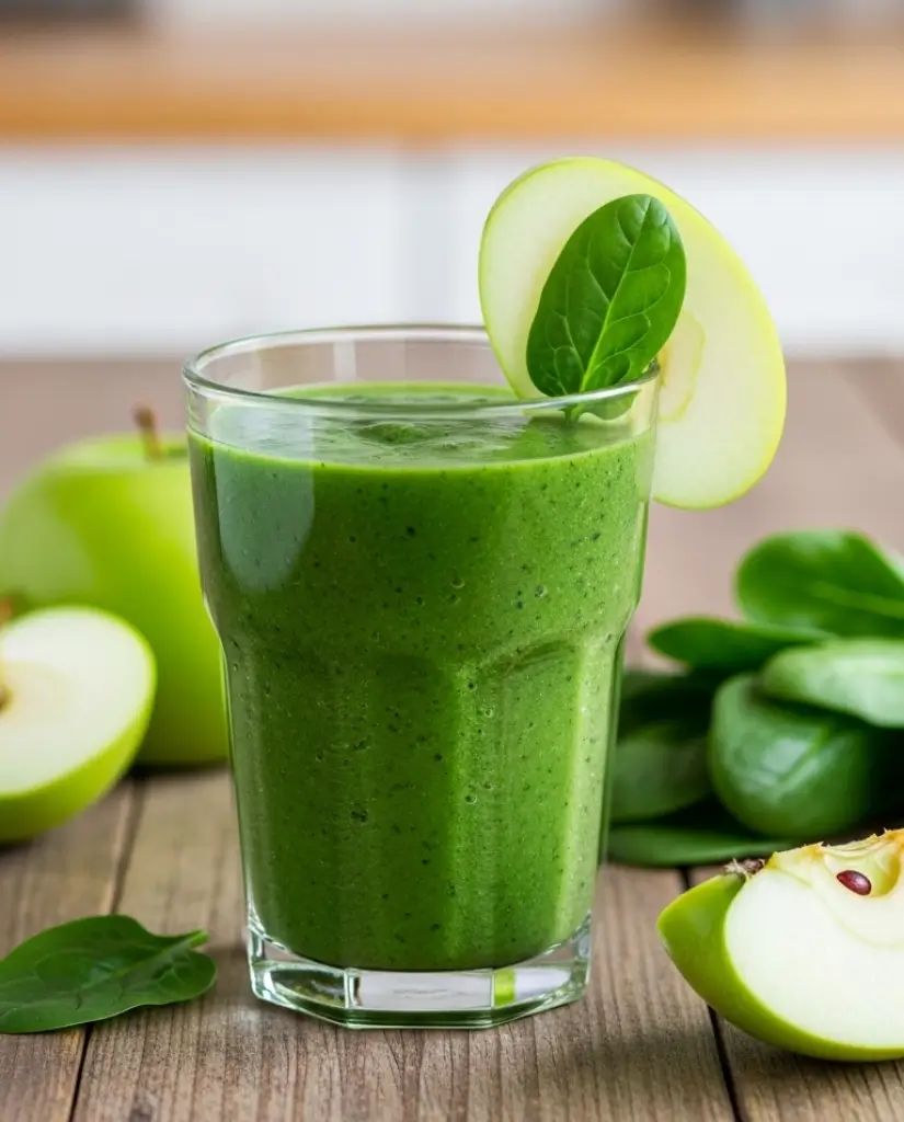 Green Spinach & Apple Detox Smoothie