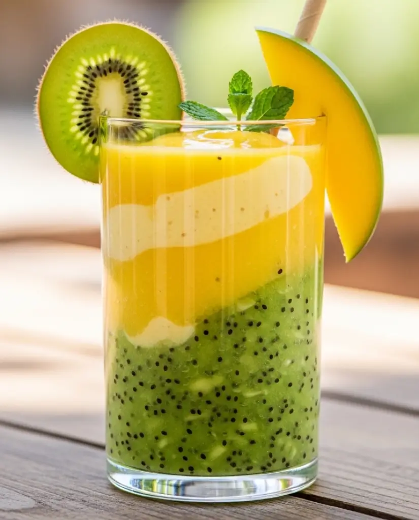 Kiwi Mango Fiber Smoothie