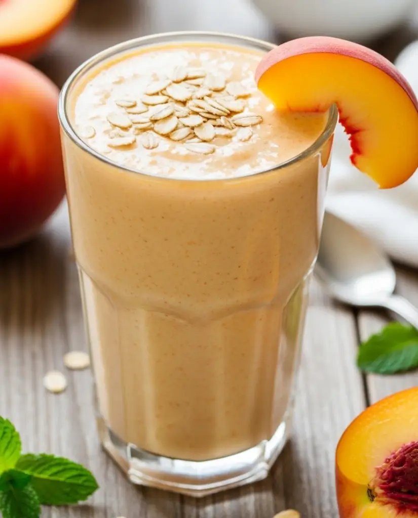 Peach Oatmeal Smoothie