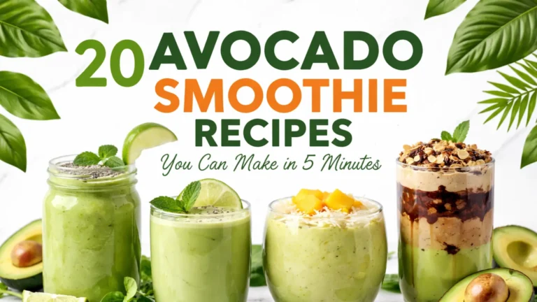 Avocado Smoothie Recipes IMAGE