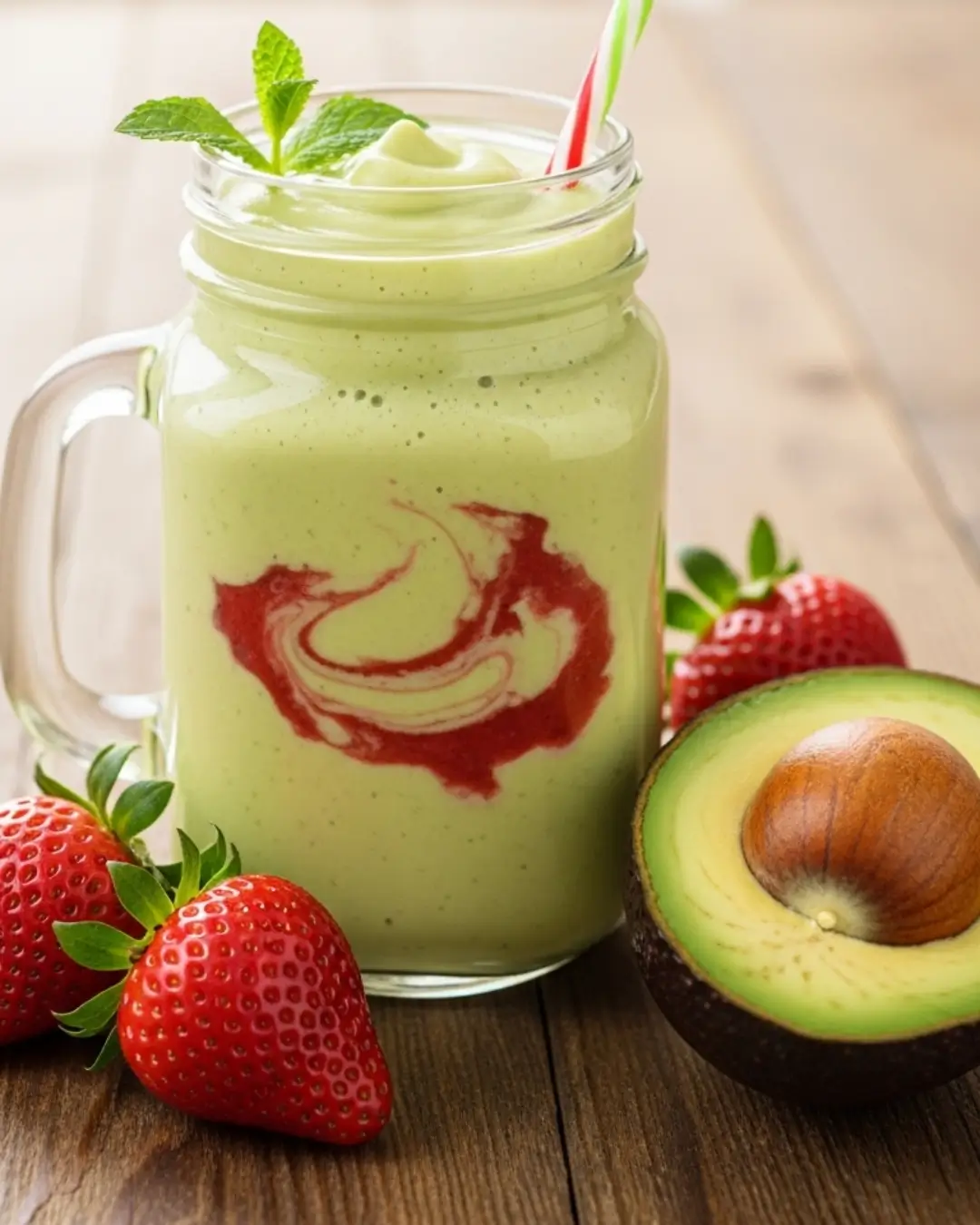 Avocado Strawberry Smoothie