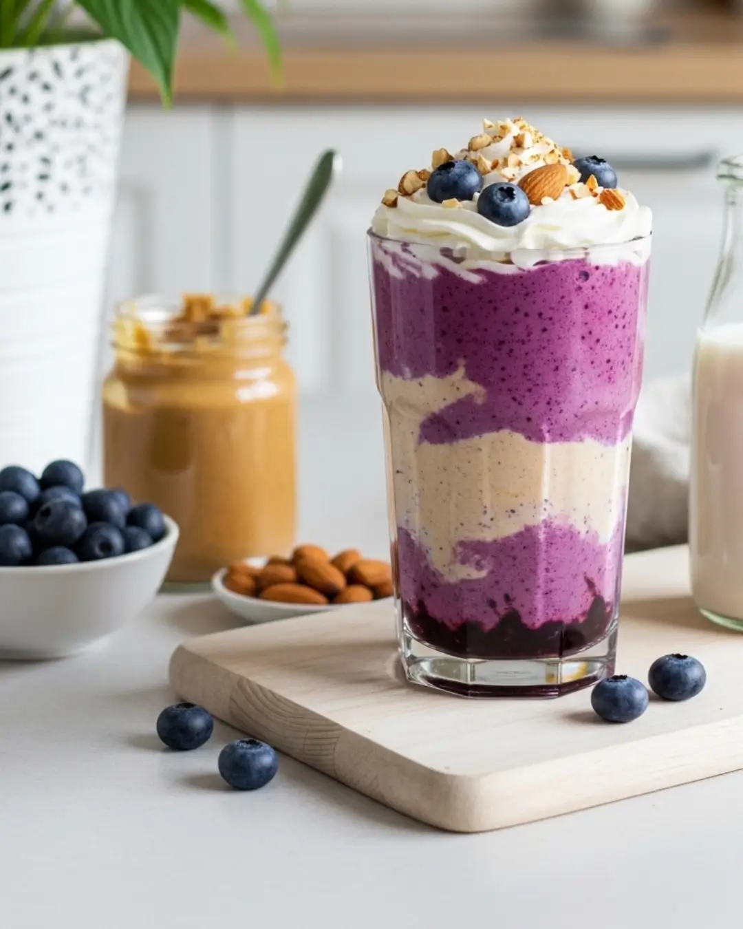 Blueberry Almond Butter Smoothie