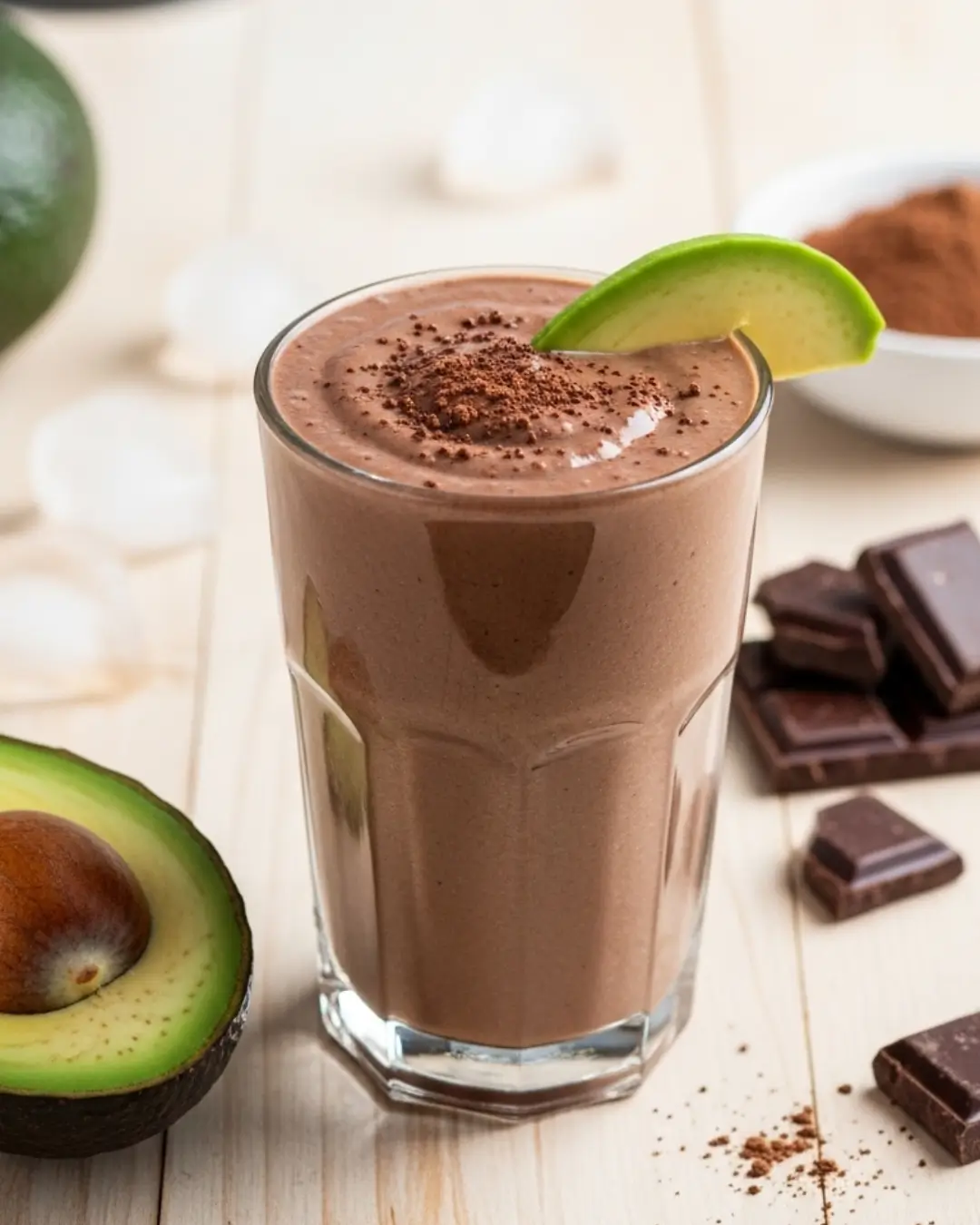 Chocolate Avocado No Sugar Smoothie