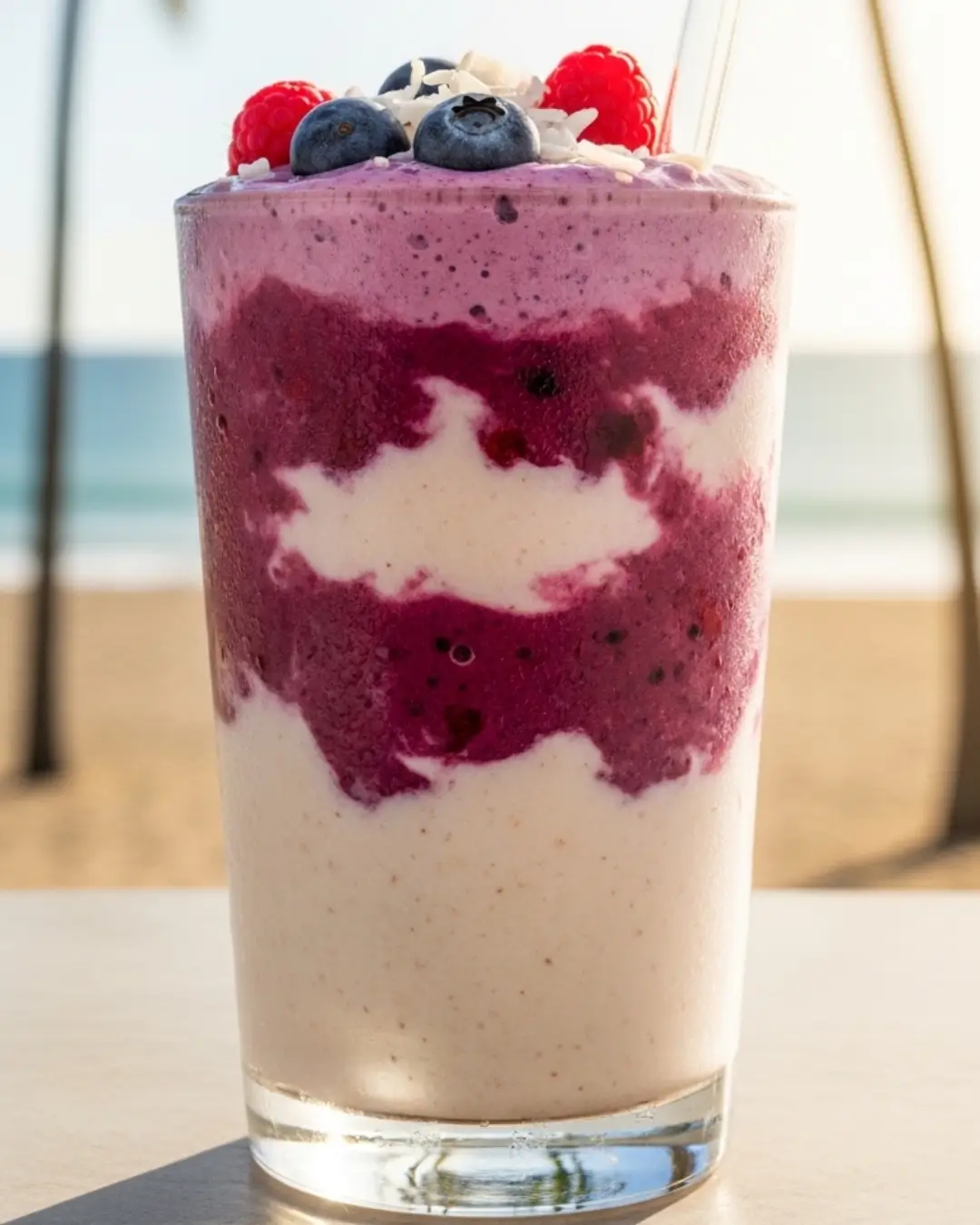 Coconut Berry Probiotic Smoothie