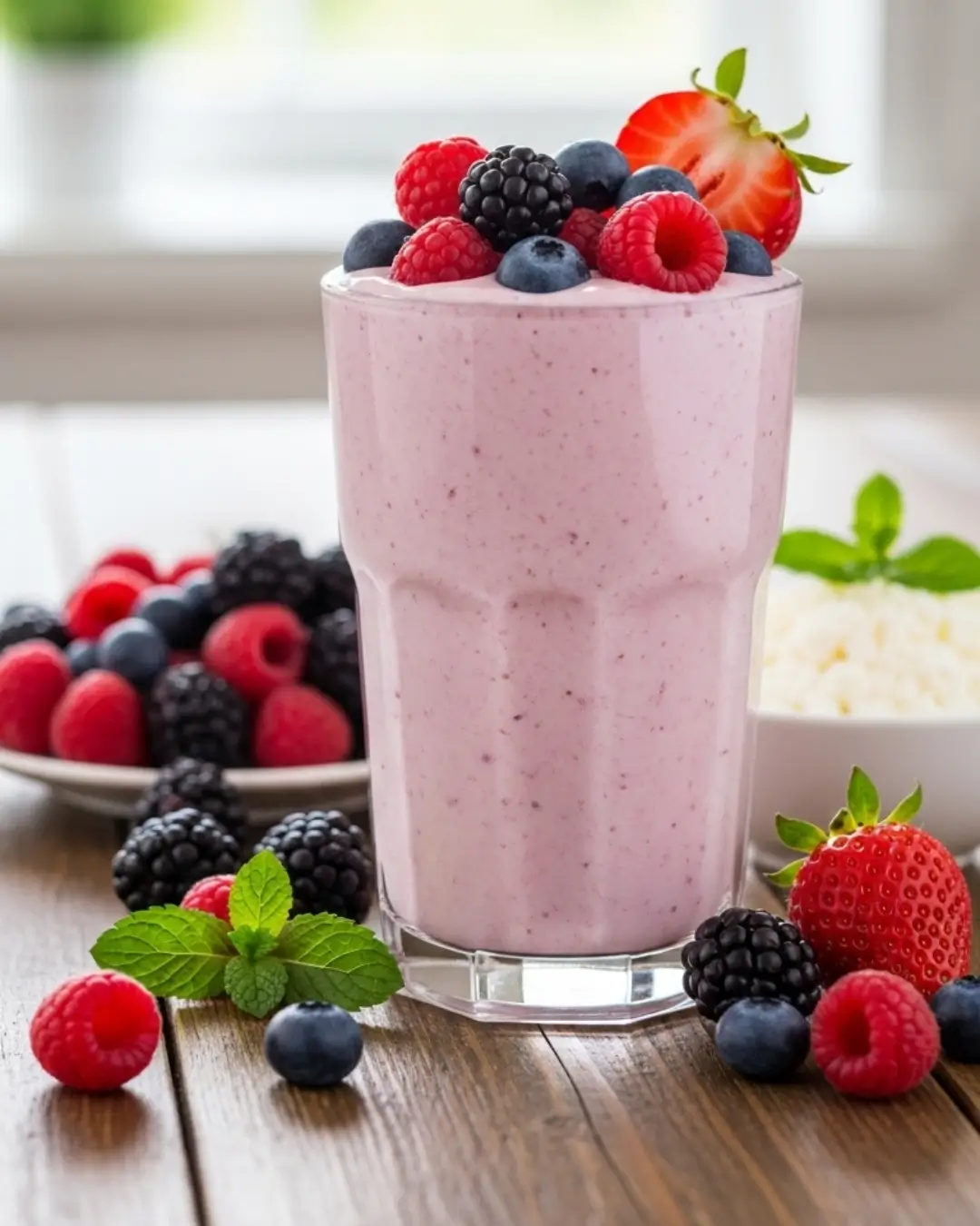 Cottage Cheese Berry Smoothie