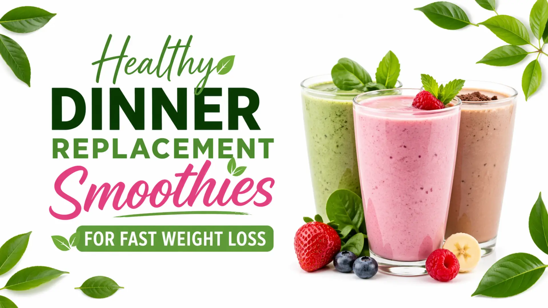 Healthy Dinner Replacement Smoothies image