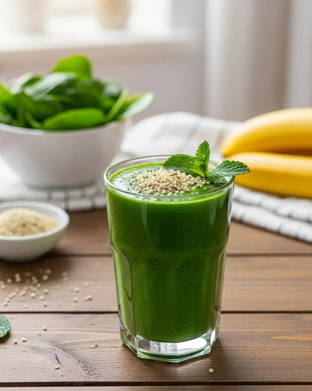 Hemp Seed Green Power Smoothie