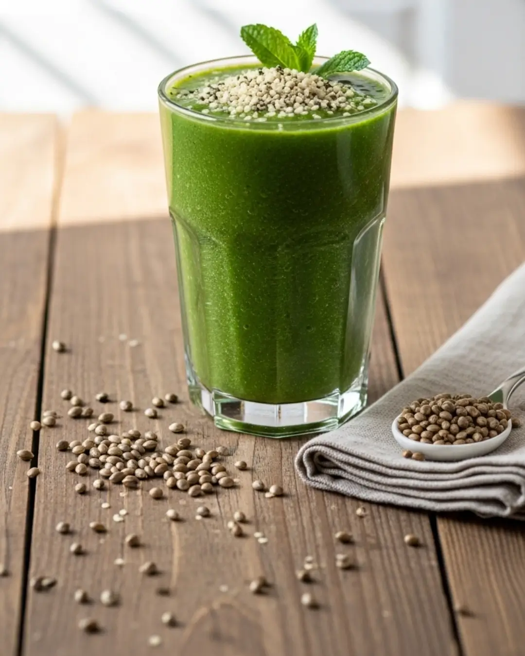 Hemp Seed Green Protein Smoothie