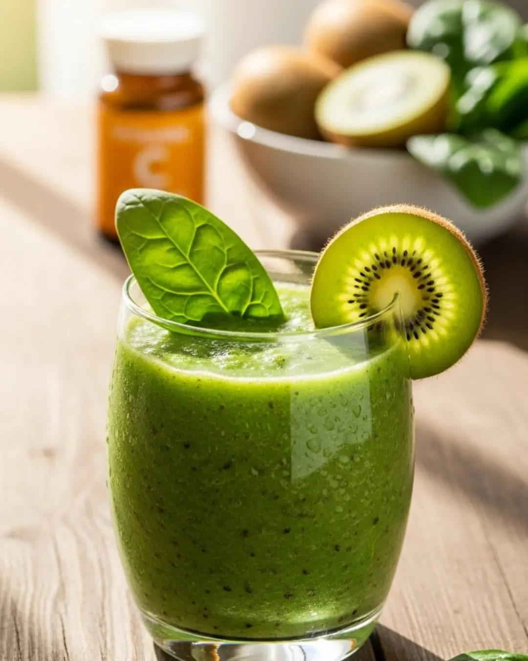 Kiwi Spinach Vitamin C Smoothie