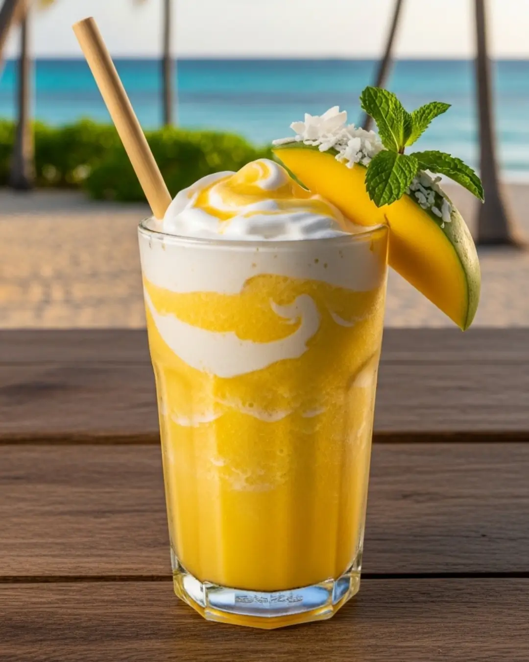 Mango Coconut Cream Smoothie