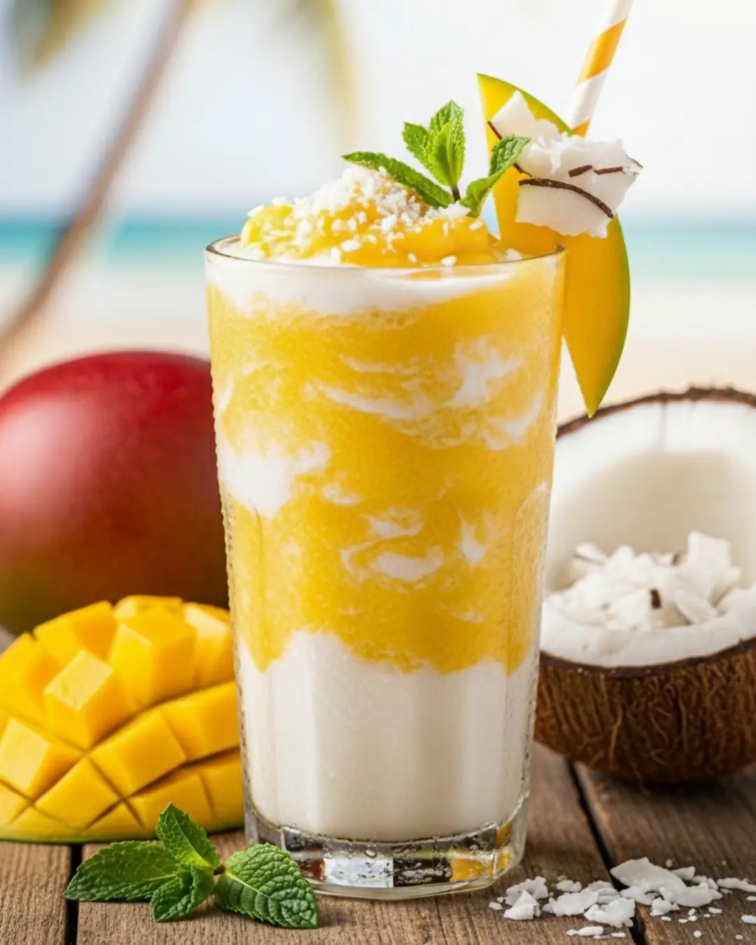 Mango Coconut Cream Smoothie