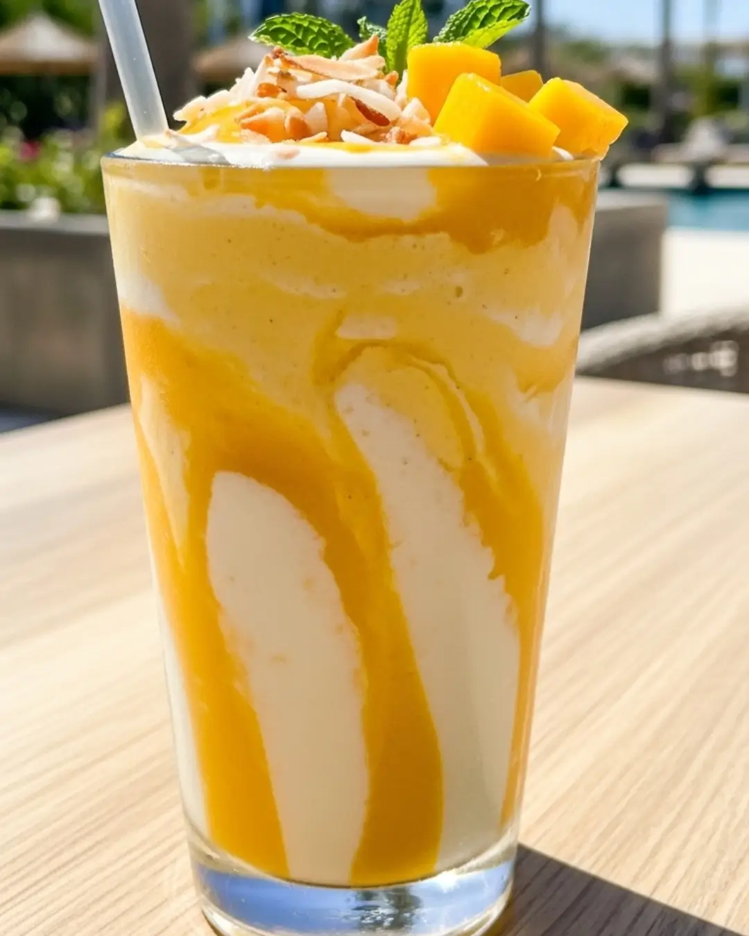 Mango Coconut Protein Smoothie