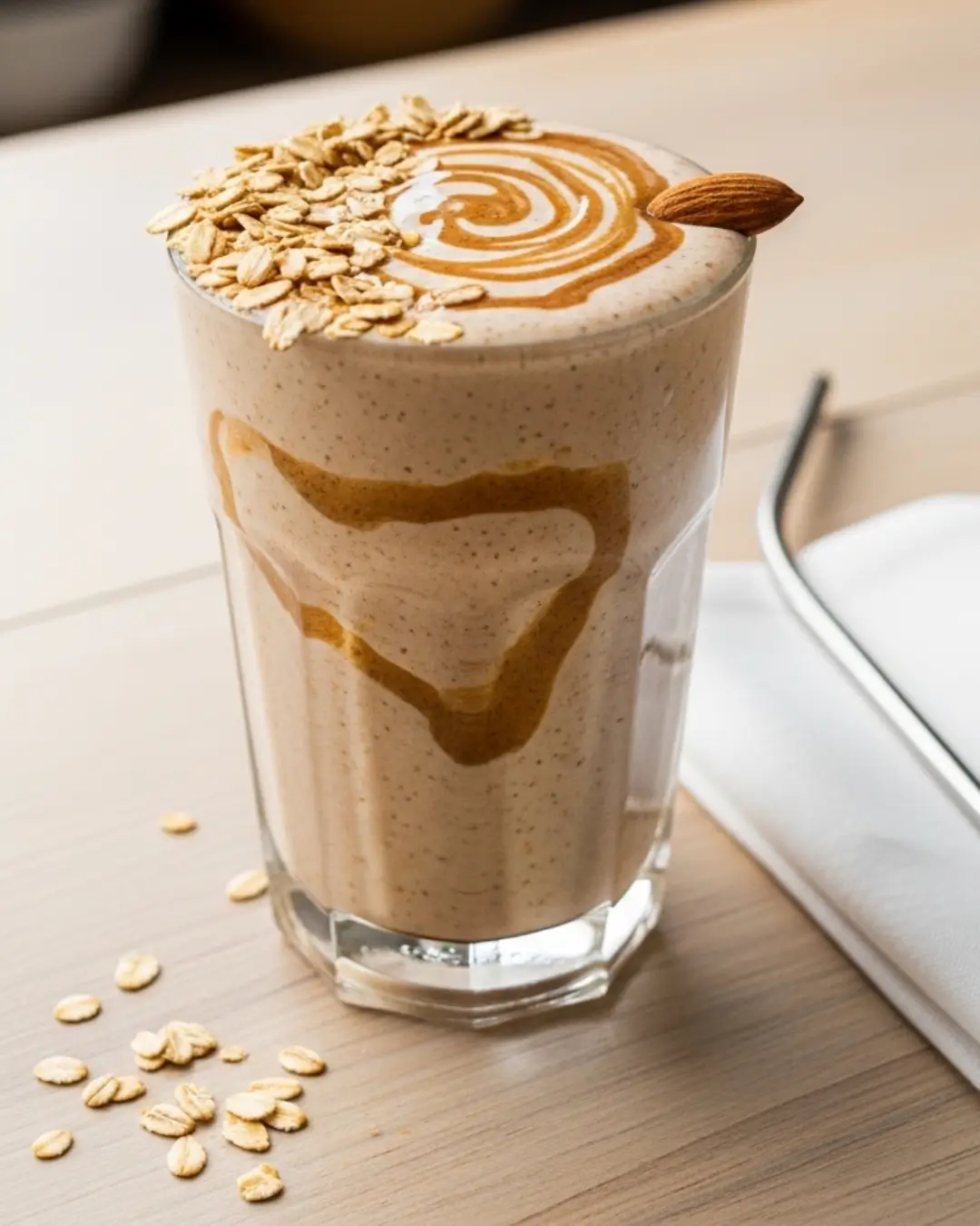 Oat and Almond Butter Smoothie