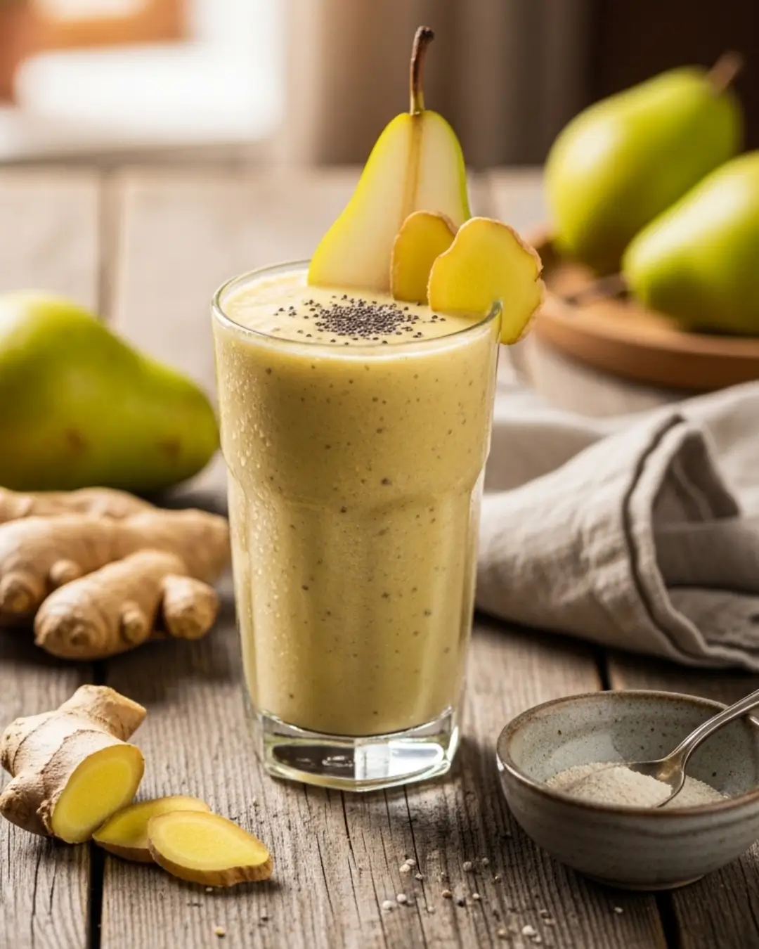 Pear Ginger Fiber Smoothie