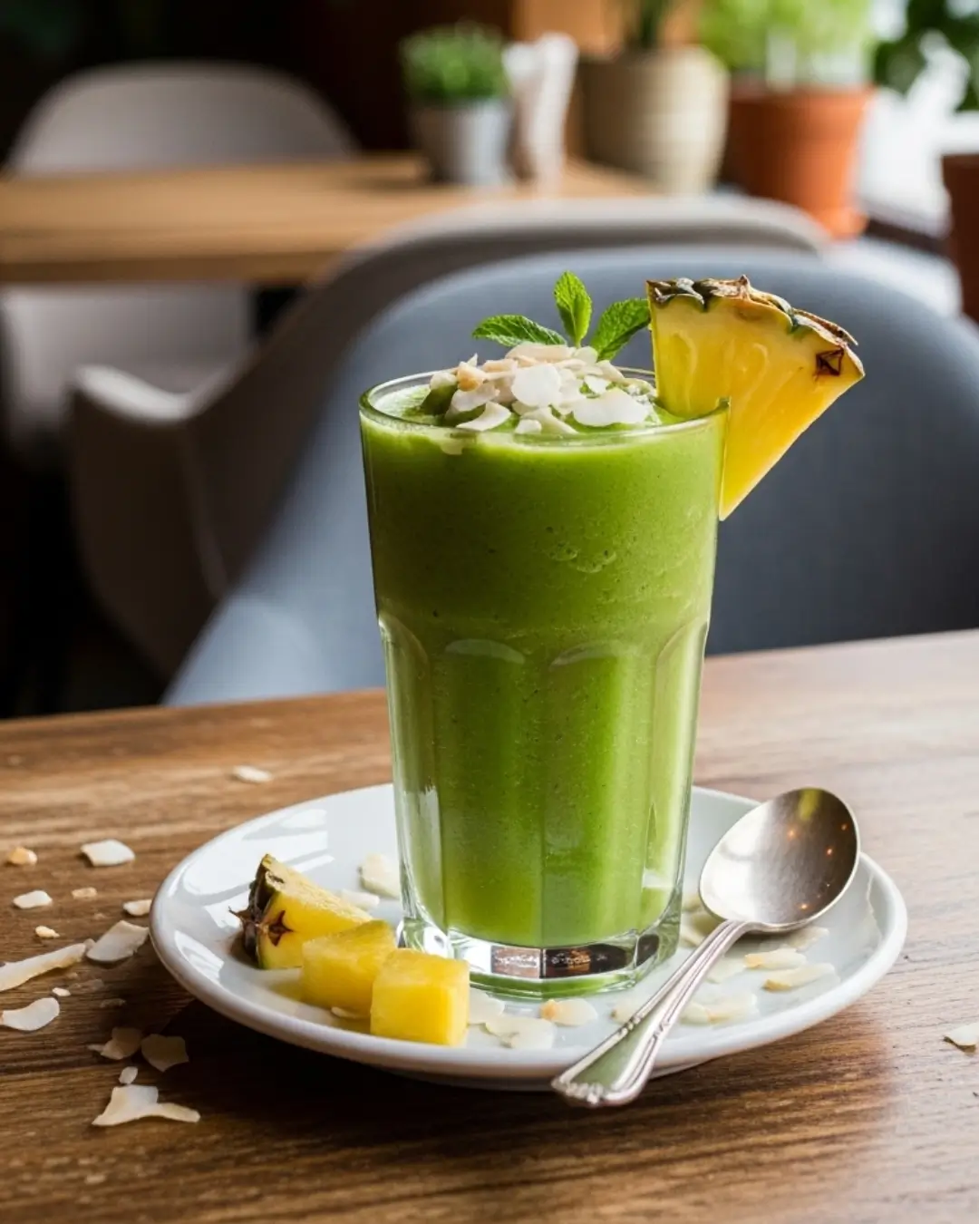 Pineapple Coconut Green Smoothie