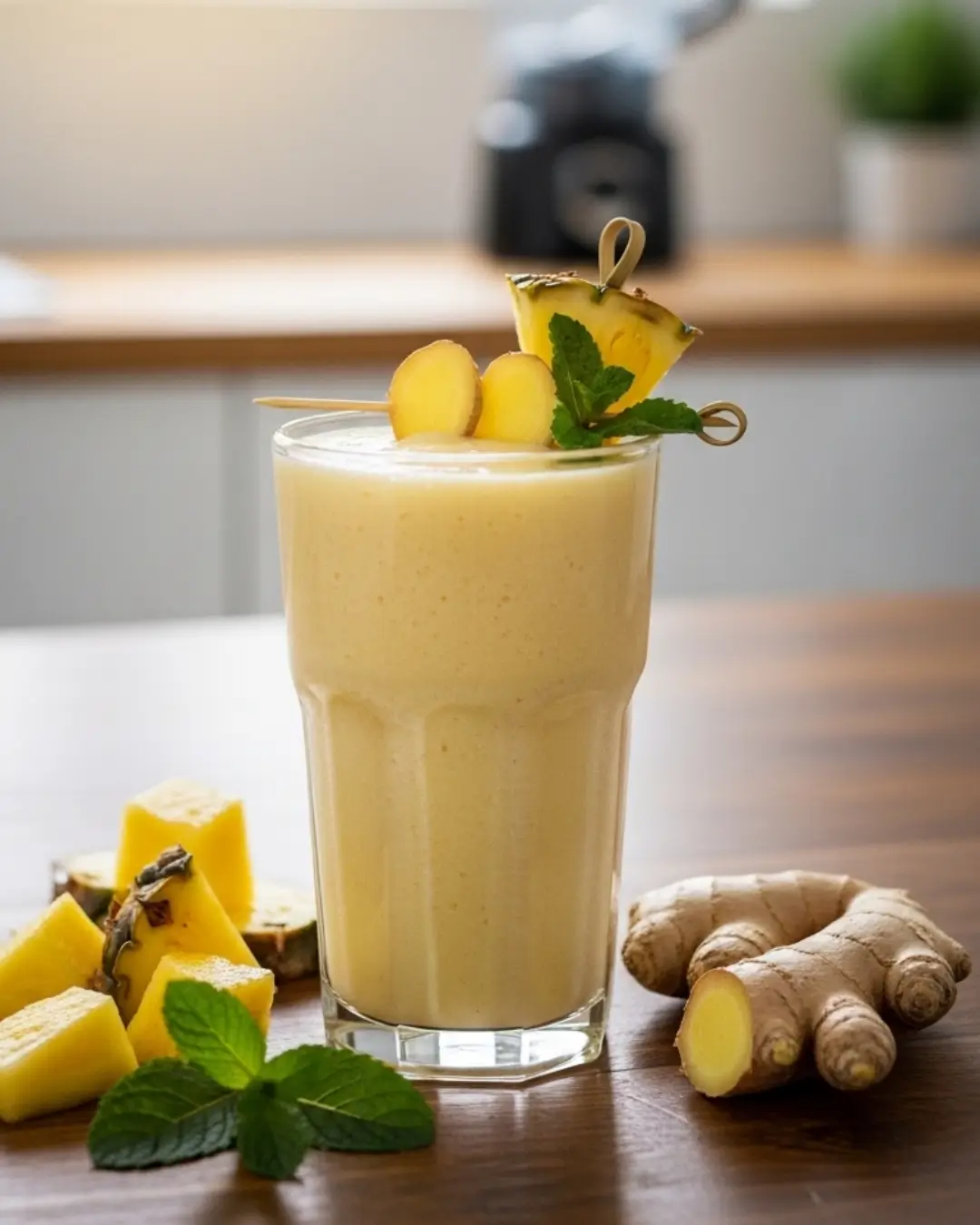 Pineapple Ginger Anti Bloat Smoothie