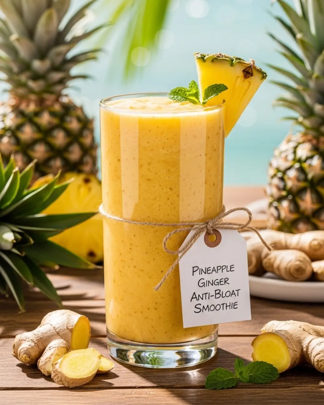 Pineapple Ginger Anti Bloat Smoothie